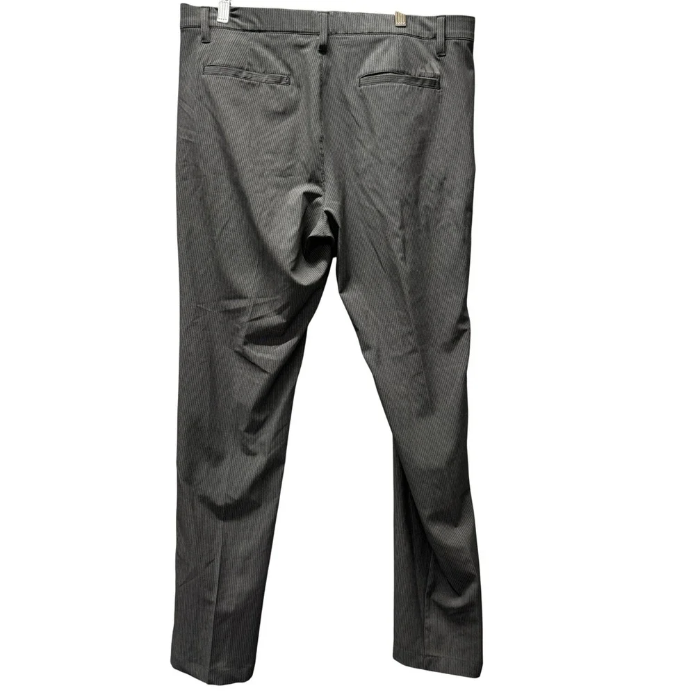 adidas Golf‎ Pants Mens 36x34 (37x33 ACTUAL) Black Striped Ultimate365 Tapered